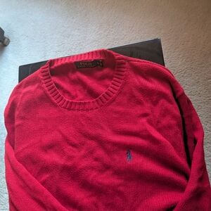 Polo by Ralph Lauren Men's Red Sweater
